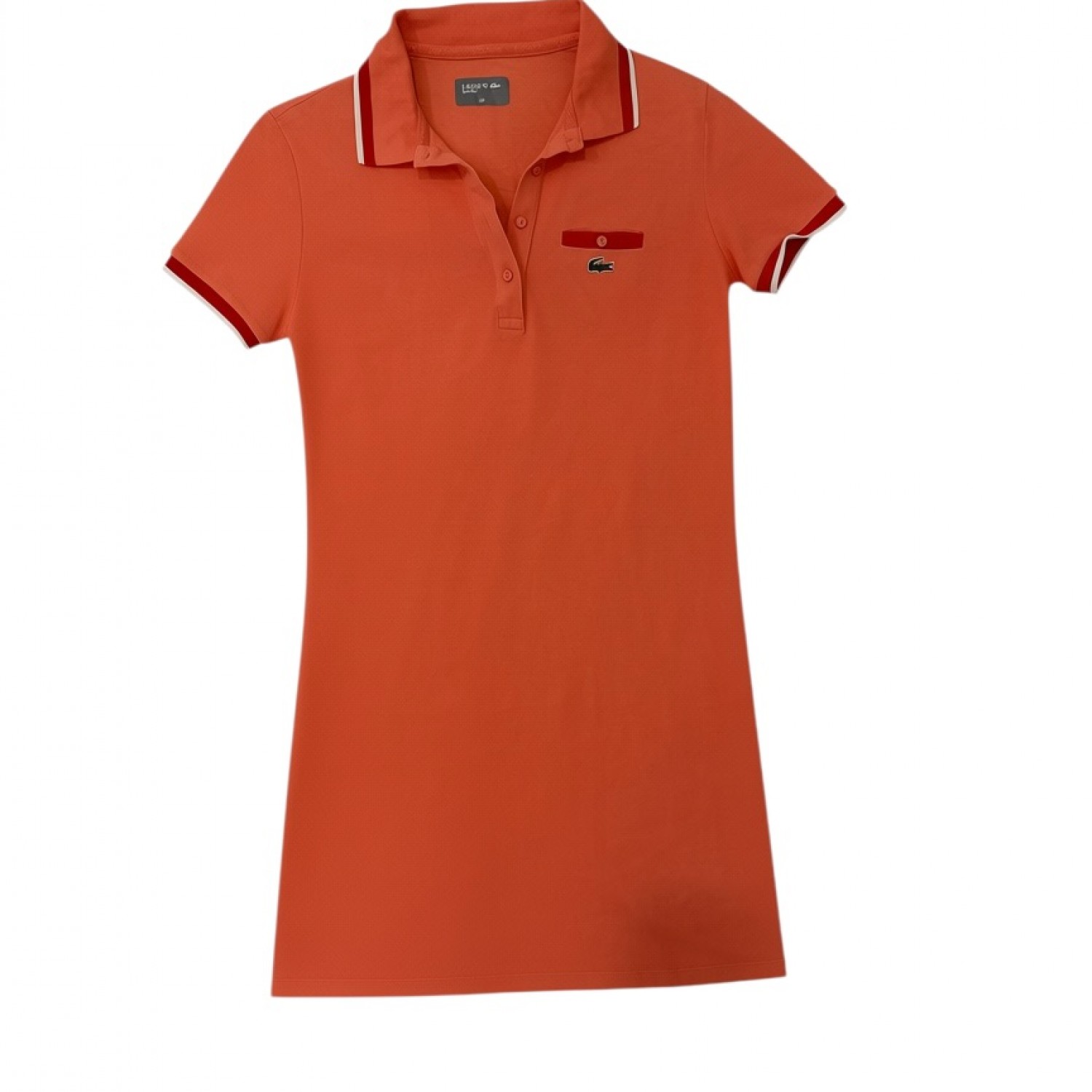 Lacoste Women Polo Dress – Orange
